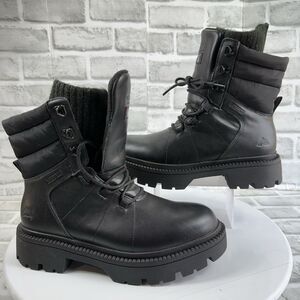 Ozark Trail Women's 9 Lace Up Combat Snow Leather and Fabric Waterproof Boots